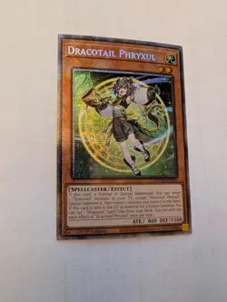 Dracotail Phryxul (SECRET RARE) DOOD-EN023 (NM) 1st Ed Konami Yu-Gi-Oh! - Image 1