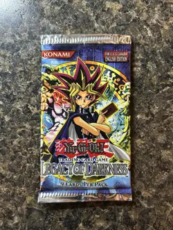 Yu-Gi-Oh 1996 Edition Legacy of Darkness Booster Pack Factory Sealed Rare Yugioh 53334301862 - Image 1
