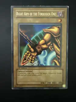 Yugioh! Right Arm of the Forbidden One LOB-122 1st Edition - MP - Ultra Rare - Image 1