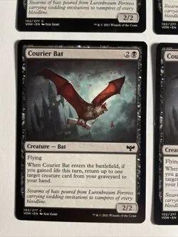 4x Mtg Crimson Vow Courier Bat NM/M Magic The Gathering - Image 2