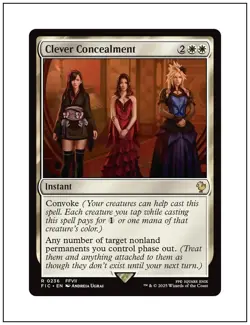 1x Clever Concealment, Final Fantasy Commander, Magic MTG NM - Image 1