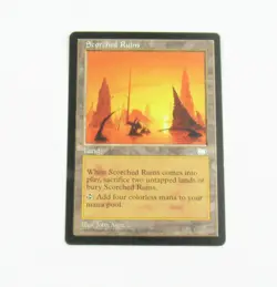 MTG - Scorched Ruins - Weatherlight - Lightly Played - 1997 Magic the Gathering - Image 1