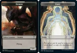 Demon // Copy Double-sided Token x1 - Commander: Streets of New Capenna - NM-Min - Image 1