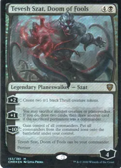 MTG: Commander Legends: Foil Tevesh Szat, Doom of Fools: LP Condition - Image 1
