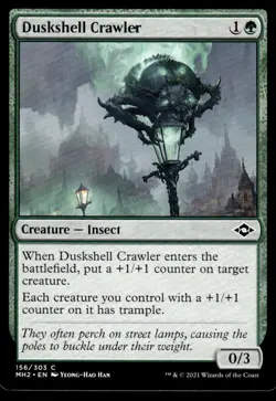 2021 Duskshell Crawler Modern Horizons II Common MTG #156 - Image 1