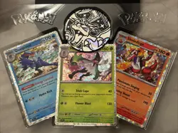 Pokemon Meowscarada Skeledirge Quaquaval Cosmos Holo NM 015/198, 038/198, 054/19 - Image 1