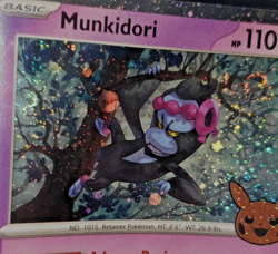 *DOUBLE SWIRL* Pokemon TCG - Munkidori Trick or Trade 2024 cosmos holo 095/167 - Image 4