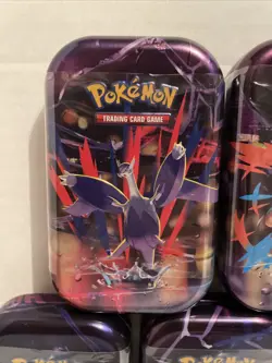 Full Art Set of 5 100% Factory Sealed Mega Evolutions Mini Tins Pokemon TCG - Image 2