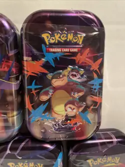 Full Art Set of 5 100% Factory Sealed Mega Evolutions Mini Tins Pokemon TCG - Image 3