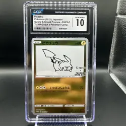 Pikachu 208/S-P Yu Nagaba Japanese Pokemon (2021) PROMO Card CGC 10 - Image 1