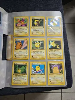 Pokemon Cards Pikachu World Collection 2000 Pokemon TCG Binder Complete Set of 9 - Image 2
