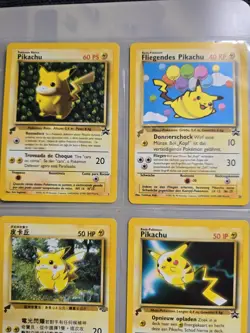 Pokemon Cards Pikachu World Collection 2000 Pokemon TCG Binder Complete Set of 9 - Image 4