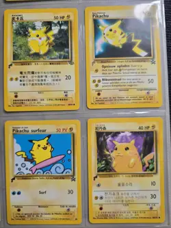 Pokemon Cards Pikachu World Collection 2000 Pokemon TCG Binder Complete Set of 9 - Image 5