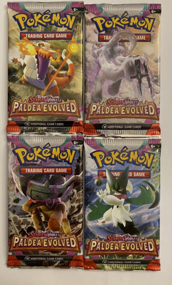 [Lot Of 4] Pokemon TCG Scarlet & Violet | Paldea Evolved Booster Pack #6 - Image 1