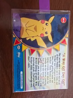 TOPPS POKEMON ORANGE ISLANDS SERIES 3 A WAY OFF DAY OFF #OR15 BLUE LOGO 2000 - Image 3