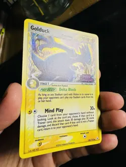 Pokemon Card - Golduck Holon Phantoms 43/110 Reverse Holo Stamped NM-LP - Image 3