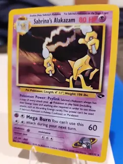 Pokemon Sabrina's Alakazam Holo Rare Gym Challenge 16/132 CGC 9 - Image 2
