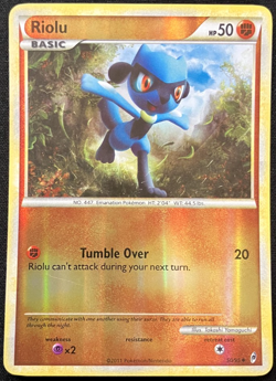 Pokemon Riolu 50/95 Call of Legends Reverse Holo Near Mint - Image 1