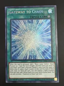 Yugioh Gateway to Chaos SHVA-EN058 Secret Rare 1st Edition Near Mint English NM - Image 1