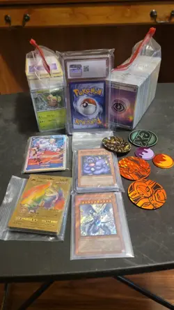 Large Lot Of Pokemon, One Piece And Yugioh Cards And 1 Surprise CGC Graded Slab - Image 1