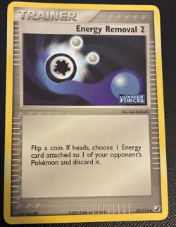 Pokemon Card - Energy Removal 2 Unseen Forces 82/115 Reverse Holo Stamped LP - Image 1