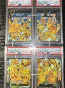 Pikachu V-union Card Lot psa 10 - Image 1