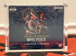 One Piece Card Game: PILLARS OF STRENGTH Booster Box (OP-03) + Acrylic Case - Image 1