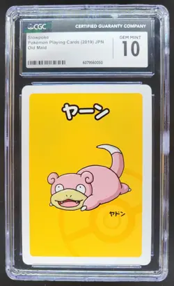 2019 POKEMON PLAYING CARDS JAPANESE SLOWPOKE OLD MAID CGC 10 RC7 - Image 1