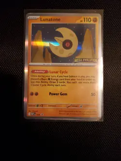 Pokemon Tcg Lunatone mega evolution Promo Card - Image 1