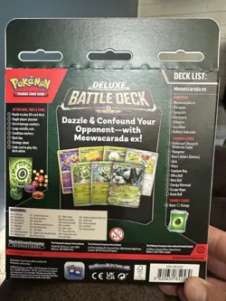 Pokemon Deluxe Battle Deck Meowscarada EX 60 Card Deck (New & Sealed) - Image 2