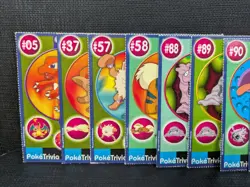 Pokemon Poke Trivia Burger King Cards 1999 - Image 2