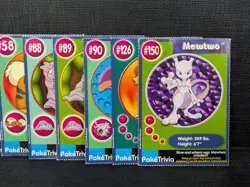 Pokemon Poke Trivia Burger King Cards 1999 - Image 3