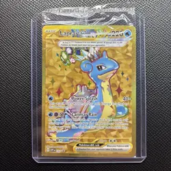 Lapras ex SVP 164 Gold Hyper Rare Terapagos UPC Promo Card Exclusive SEALED - Image 1