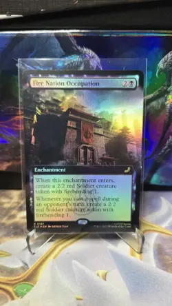 FOIL - Fire Nation Occupation #0187 - EXTENDED - MTG Avatar: The Last Airbender - Image 1