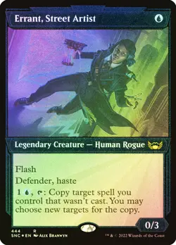 Magic The Gathering MTG ERRANT, STREET ARTIST ETCHED FOIL SHOWCASE New Capenna - Image 1