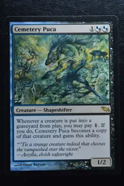 Magic The Gathering MTG CEMETERY PUCA Shadowmoor LP Lightly Played - Image 1