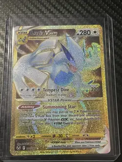 Pokemon TCG Lugia VSTAR Gold Secret Rare Card 211/195 NM - Image 1