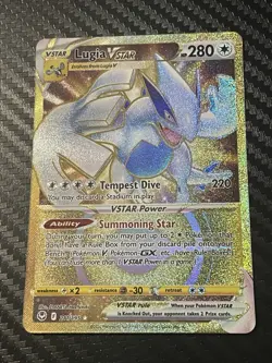 Pokemon TCG Lugia VSTAR Gold Secret Rare Card 211/195 NM - Image 2