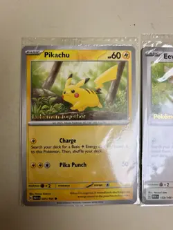 Pokemon TCG Eevee + Pikachu Pokemon Together Stamp Exclusive Sealed Promo - Image 3