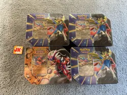 Pokemon Slashing Legends Tin Lot Of 4 Zacian Koraidon Scarlet And Violet Sealed - Image 1