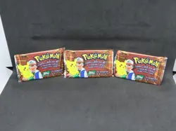 3 TOPPS POKEMON TV ANIMATED EDITION SEALED PACK LOT CP5 - Image 1