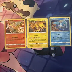 Moltres 021/172 Articuno 036/195 Zapdos 048/185 COSMOS HOLO 3 Pokemon Card Set - Image 1