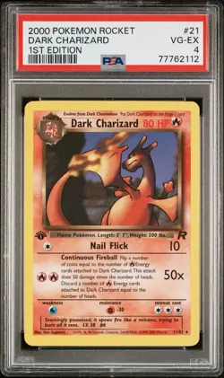Pokemon TCG Non-Holo 1st Edition Dark Charzard - Image 1