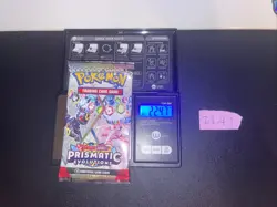 GOD PACKU 22.47g VERY HEAVY Prismatic Evolutions Pokemon Sealed Booster Pack New - Image 1