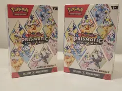 Lot of 2 - Pokemon Prismatic Evolutions Booster Bundles - New/Factory Sealed - Image 1
