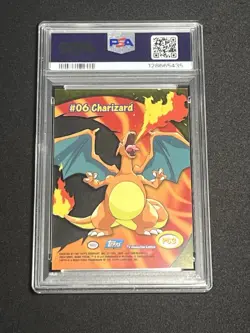 2000 TOPPS POKEMON TV ANIMATION CLEAR CARDS #PC3 CHARIZARD PSA 10 Gem Mint - Image 2
