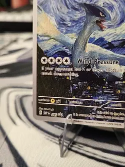 Pokemon Lugia Starry Night Van Gogh Beautiful Moon ACG Star Trading Card NM - Image 5