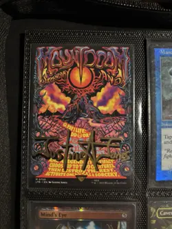 Mount Doom (Borderless Poster) - Near Mint MTG Signed By Artist - Image 1