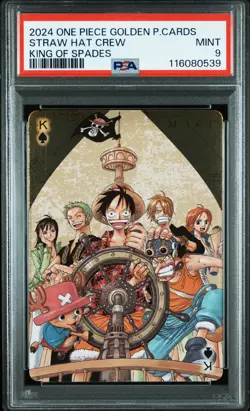 2024 ONE PIECE GOLDEN PLAYING CARDS THE STRAW HAT CREW STRAW HAT CREW PSA 9 - Image 1