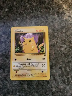 PIKACHU - 87/130 - Base Set 2 - Pokemon Card - NM p15 - Image 1